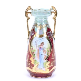 Vase, Two Handles, Marked Royal Windsor