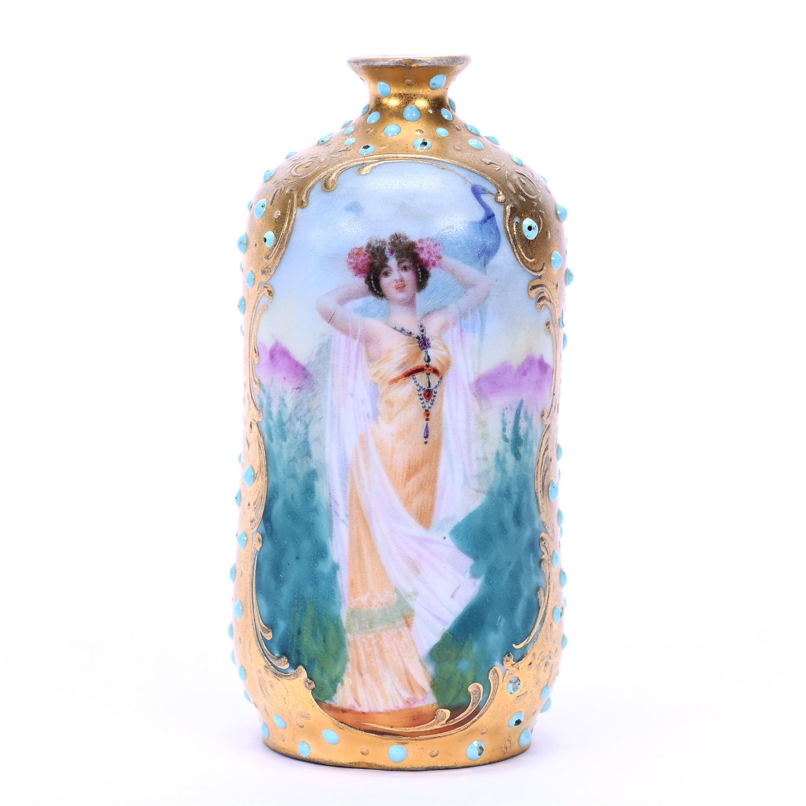 Miniature Vase Marked Prov Saxe (1 of 3)