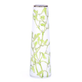 Tapered Vase, Unmarked Le Gras French Art Glass