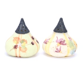 Pair Salt And Pepper Shakers, Unmarked Mt. Washington, Fig Shape