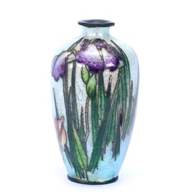 Miniature Vase, Japanese Cloisonne