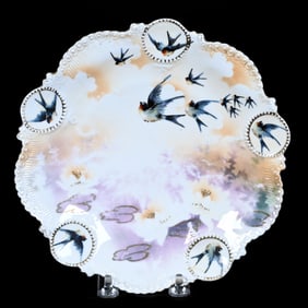 Plate Marked R.S. Prussia, Medallion Mold