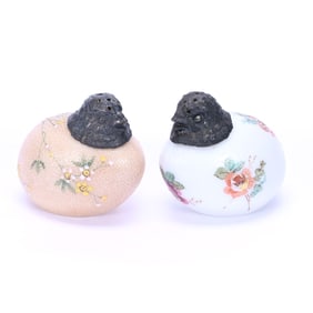Pair Salt And Pepper Shakers, Chick/Egg By Mt. Washington