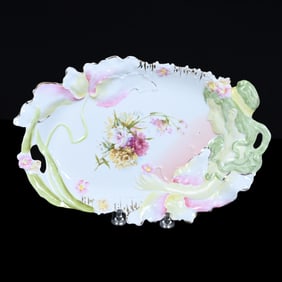 Dresser Tray, Unmarked R.S. Prussia, Hidden Image Mold