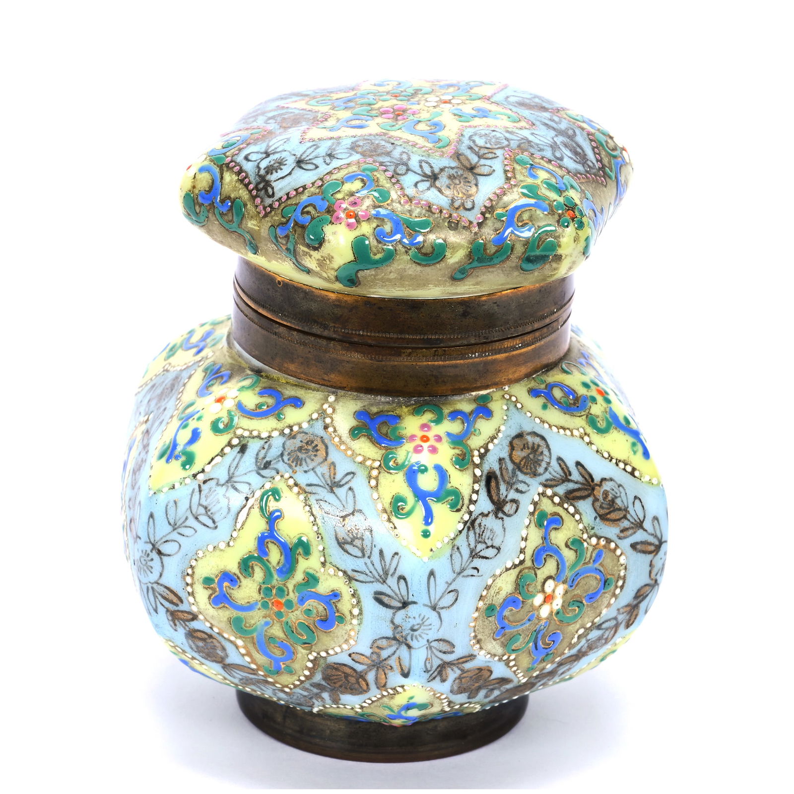 Jewel Box, Unmarked Harrach Opal Ware (1 of 4)