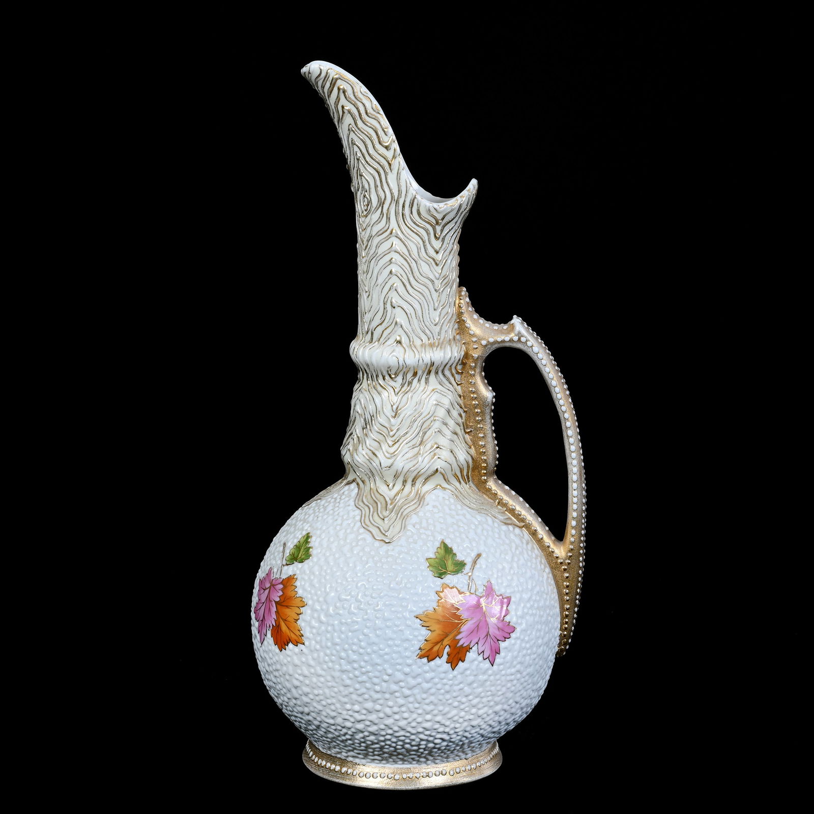 Ewer, Unmarked Worcester Style Porcelain (1 of 3)