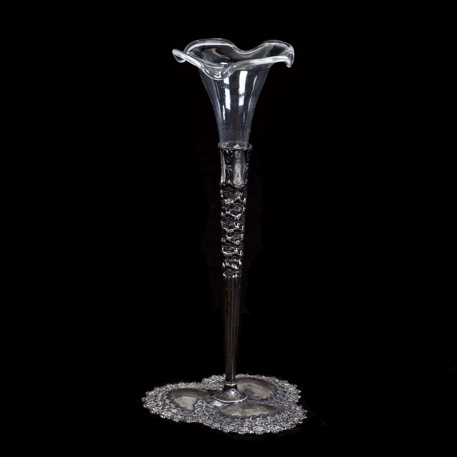 Bud Vase Marked Tiffany & Company Sterling Silver Holder (1 of 5)