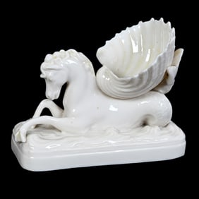 Figural Sweetmeat, Irish Belleek Black Mark