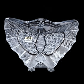 Butterfly Shape Dish, Brilliant Period Cut Glass