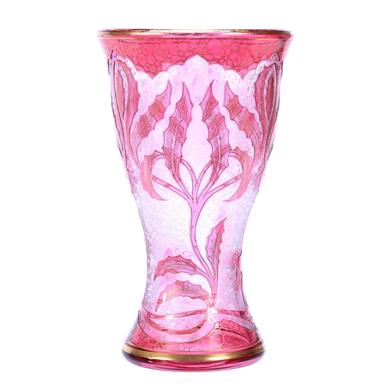 Vase, Brilliant Period Art Glass Signed Honesdale By Dorflinger