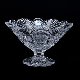 Tazza, American Brilliant Cut Glass