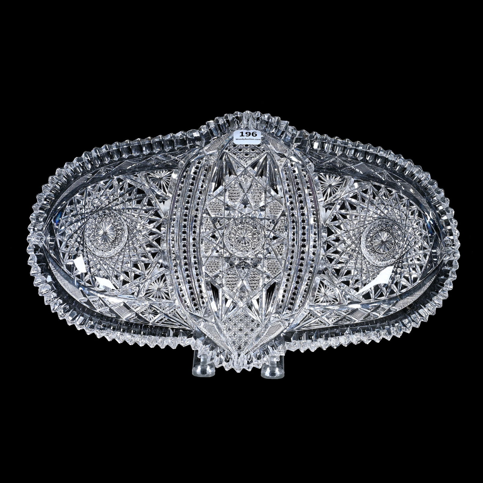 Ice Cream Tray, American Brilliant Cut Glass, Princeton Pattern By Empire (1 of 2)