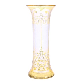 Vase, Brilliant Period Art Glass Signed Honesdale By Dorflinger