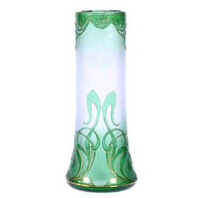 Vase, Brilliant Period Art Glass Signed Honesdale By Dorflinger