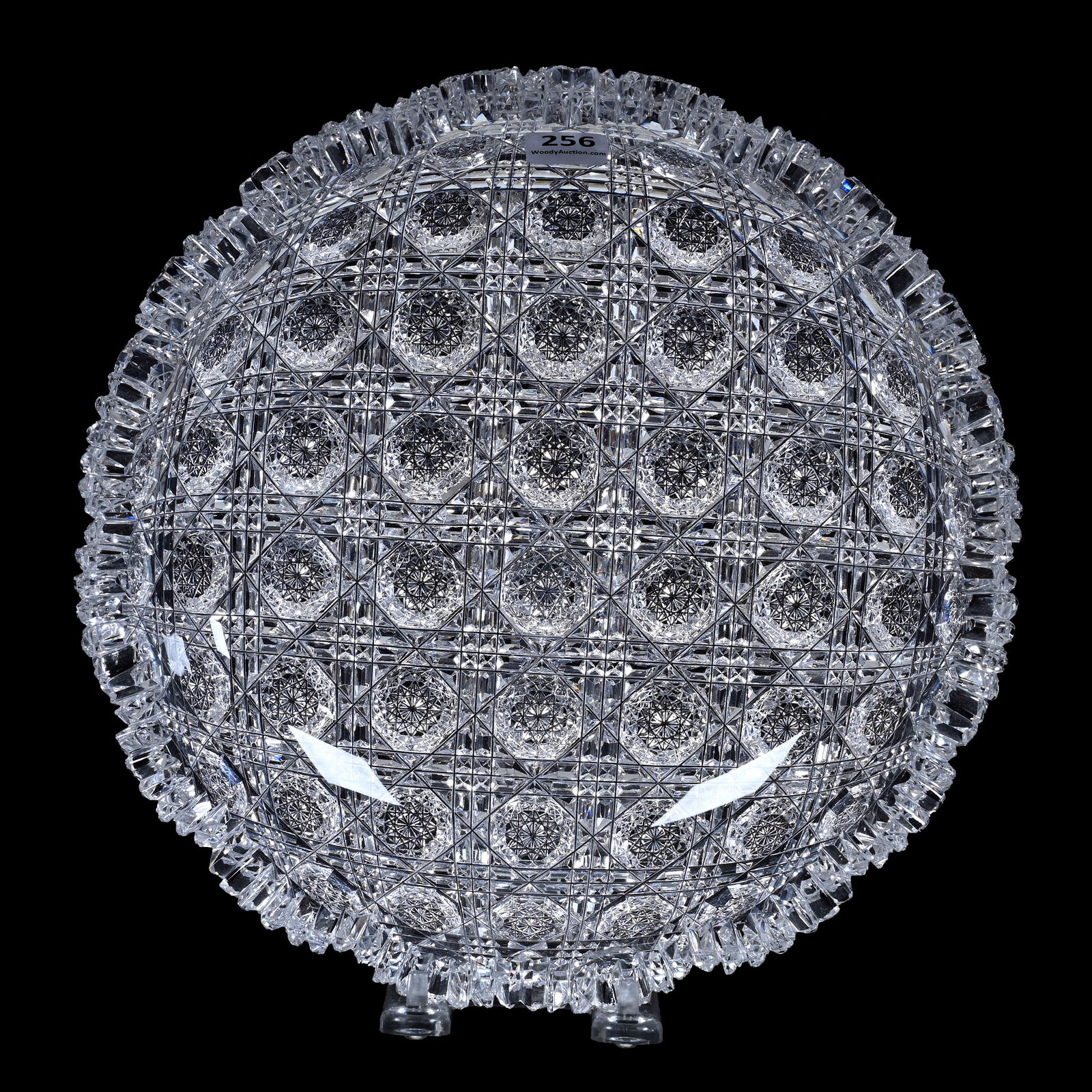 Bowl, American Brilliant Cut Glass, Signed J. Hoare Kohinoor Pattern (1 of 2)