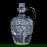 Whiskey Jug, American Brilliant Cut Glass, Hobstar, Strawberry Diamond And Vertical Miter Motif