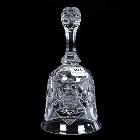 Dinner Bell, American Brilliant Cut Glass, Premier Pattern By Bergen