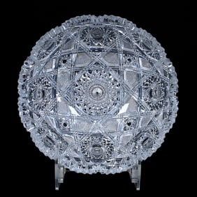 Bowl, American Brilliant Cut Glass, Imperial Pattern By Hawkes