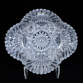 Bowl, ABCG, Hobstar Center, Four Sections Of Prism, Vesica, Hobstar And Nailhead Diamond