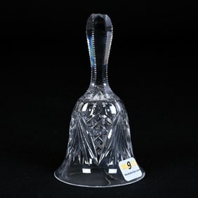 Bell, American Brilliant Cut Glass, Hobstar, Vesica And Fan Motif