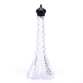 Barber Bottle, Prism Pattern, J. Hoare, American Brilliant Cut Glass