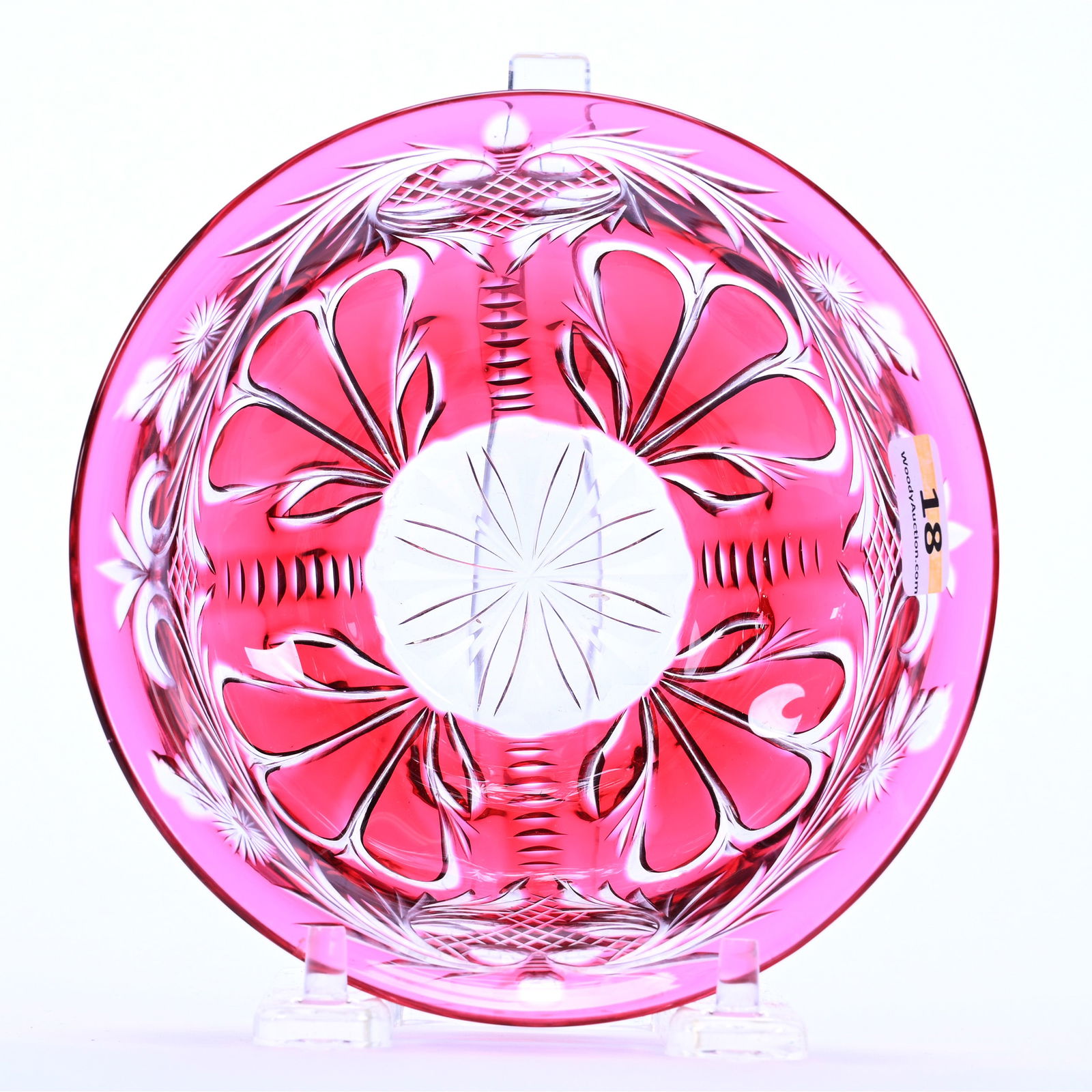 Finger Bowl, BPCG, Cranberry Cut To Clear (1 of 3)