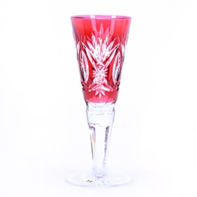 Trumpet Vase, BPCG, Red Cut To Clear