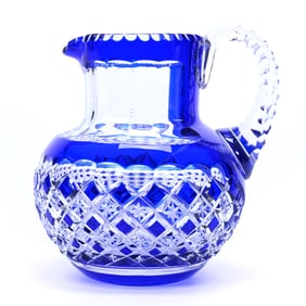 Pitcher, BPCG, Cobalt Blue Cut To Clear