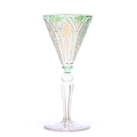 Wine Stem, Green Cut To Clear