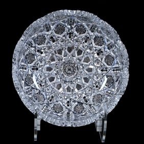 Bowl, American Brilliant Cut Glass, Juliette Pattern By Irving