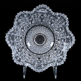 Deep Bowl, Scalloped, ABCG, Hobstar Center With Modified Russian Pattern