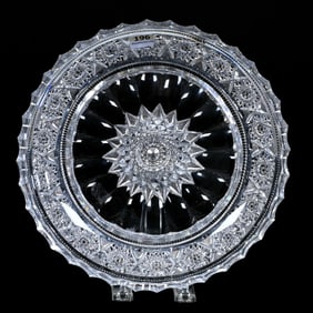 Bowl, American Brilliant Cut Glass, Aberdeen Pattern By Jewel