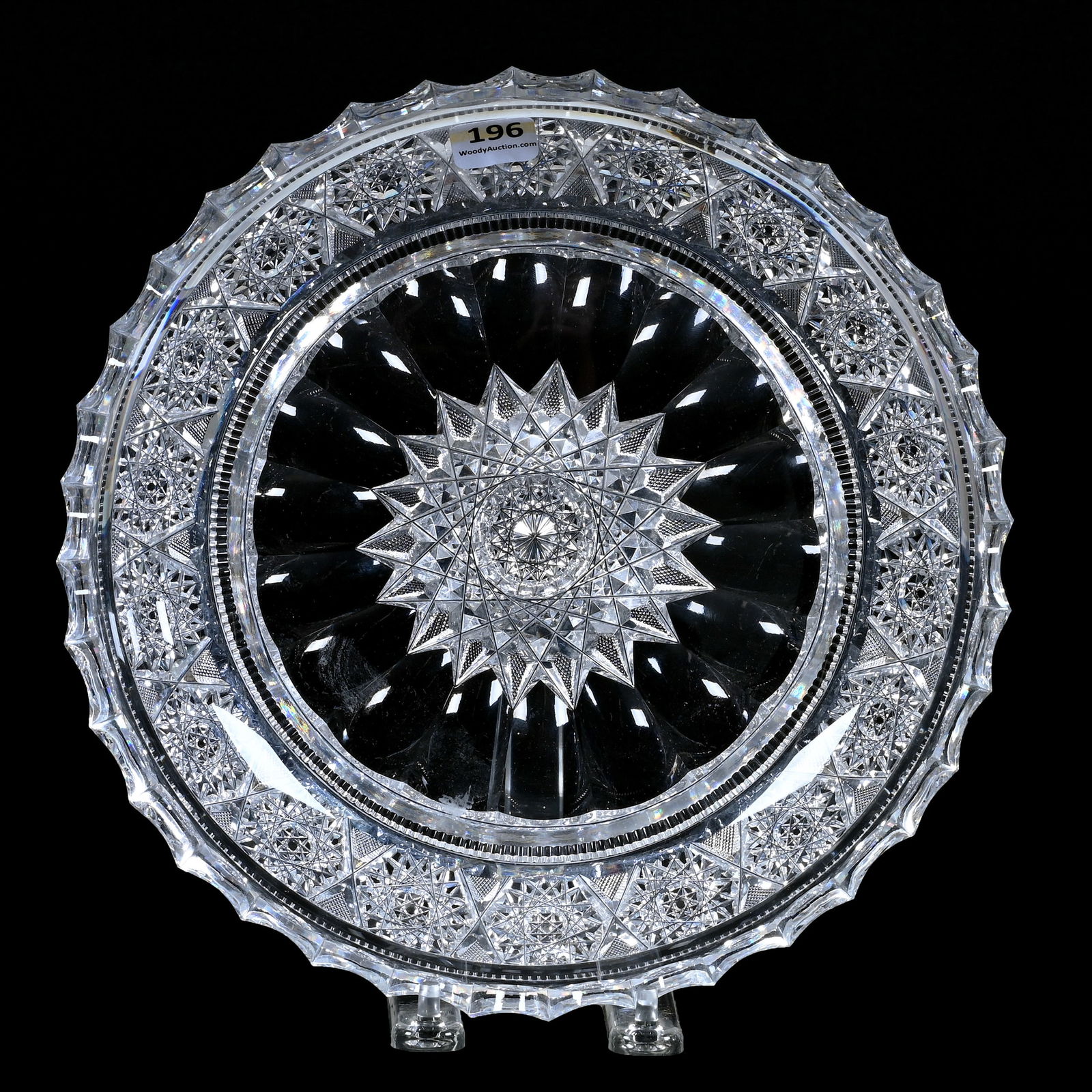 Bowl, American Brilliant Cut Glass, Aberdeen Pattern By Jewel (1 of 3)