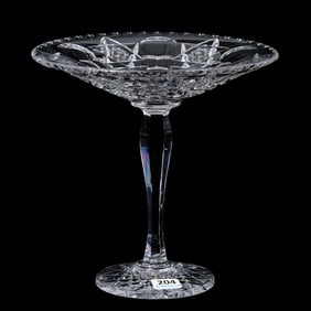Compote, American Brilliant Cut Glass, Signed Hawkes Princess Pattern