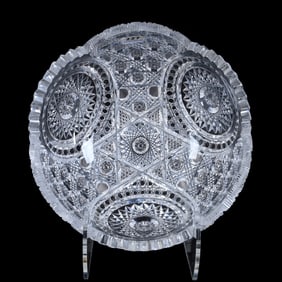 Bowl, American Brilliant Cut Glass, By Gibbs And Kelly