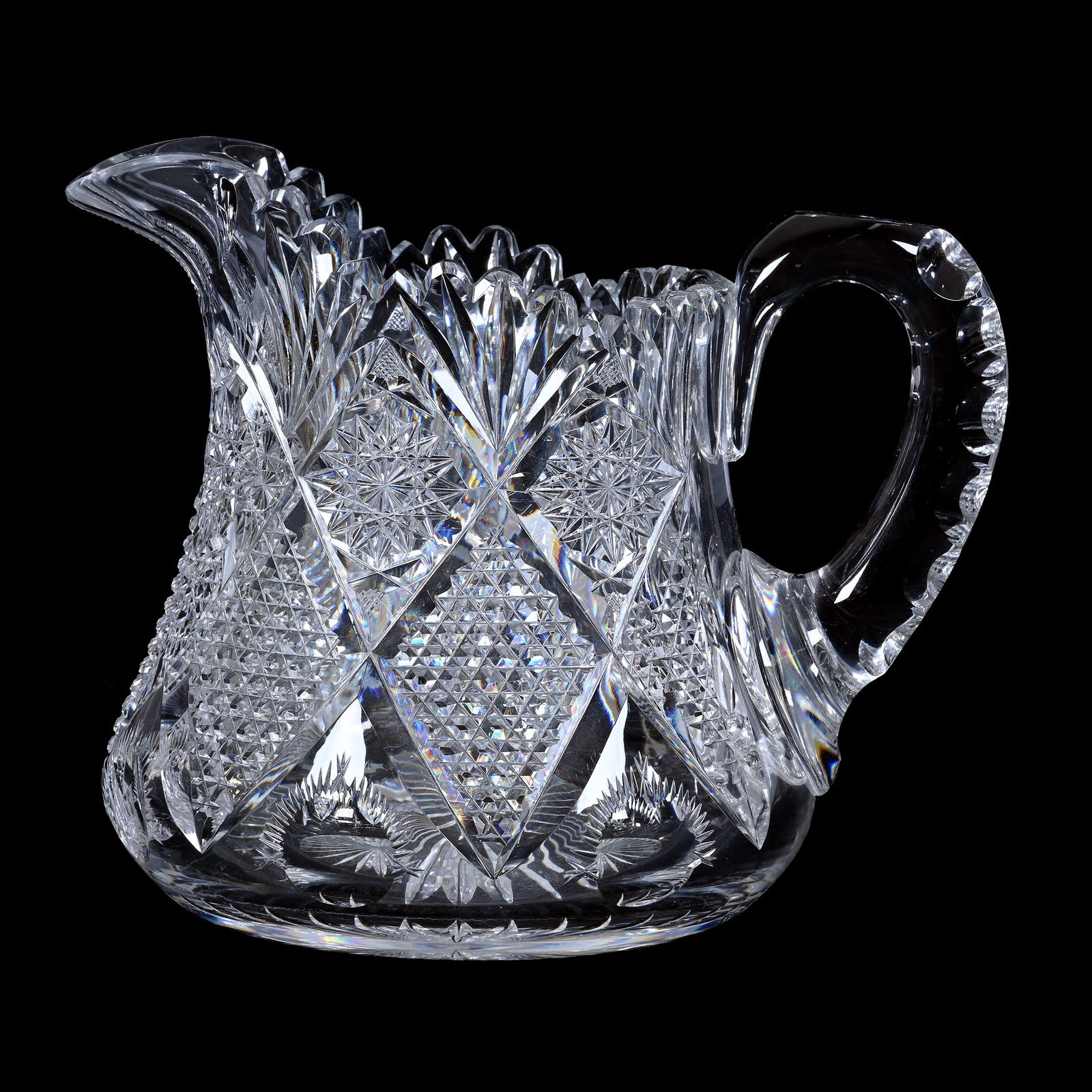 Water Pitcher, ABCG, Signed Libbey Pattern #341 Exactly Featured In Libbey Catalog Reprint, Page 225 (1 of 4)