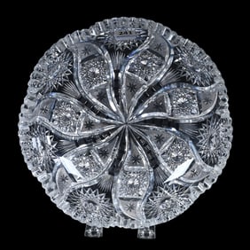 Bowl, American Brilliant Cut Glass, Myrtice Pattern By C. F. Monroe