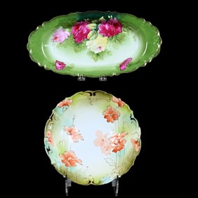 (2) Porcelain Items - Bavaria And Saxe Altenburg