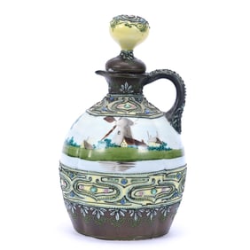 Handled Jug Marked Nippon (Maple Leaf Mark)