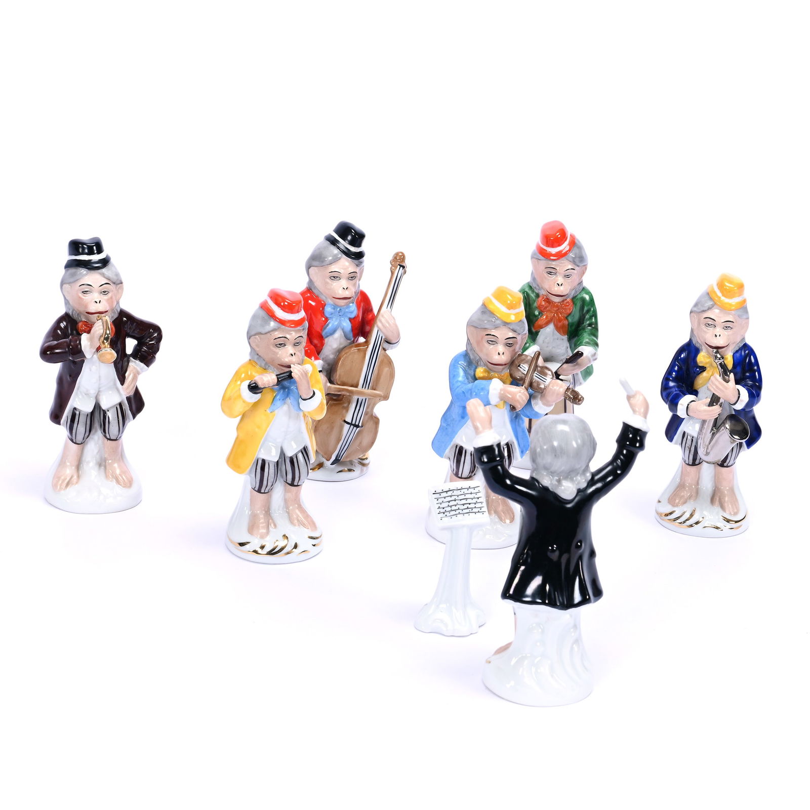 Monkey Band, Seven Piece, Marked Bavaria (1 of 3)