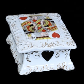 Playing Card Box, Unmarked R.S. Prussia