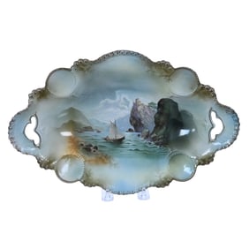 Bread Bowl Marked R.S. Prussia, Medallion Mold