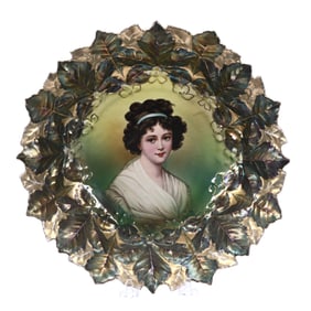 Bowl, Unmarked R.S. Prussia, Mold #11 (Leaf Wreath)