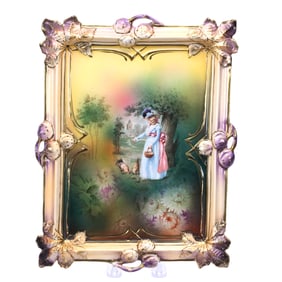 Wall Plaque, Unmarked R.S. Prussia/Royal Vienna, Extremely Rare Form