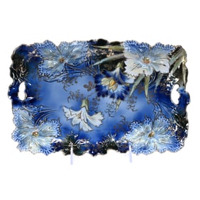 Dresser Tray, Unmarked R.S. Prussia, Carnation Mold
