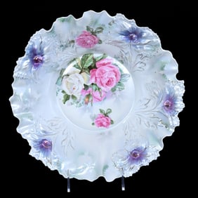 Bowl Marked R.S. Prussia, Carnation Mold