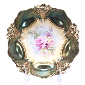 Bowl, Unmarked R.S. Prussia, Lily Mold