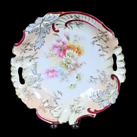 Cake Plate, Unmarked Early R.S. Prussia