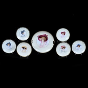 Ice Cream Set, Early R.S. Prussia Griffin Mark