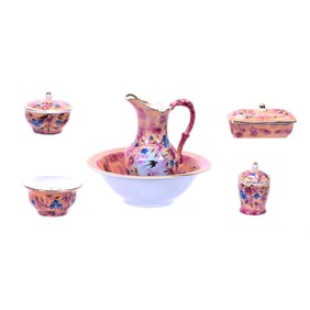 Original Child's Chamber/Wash Set In Original Box, Unmarked